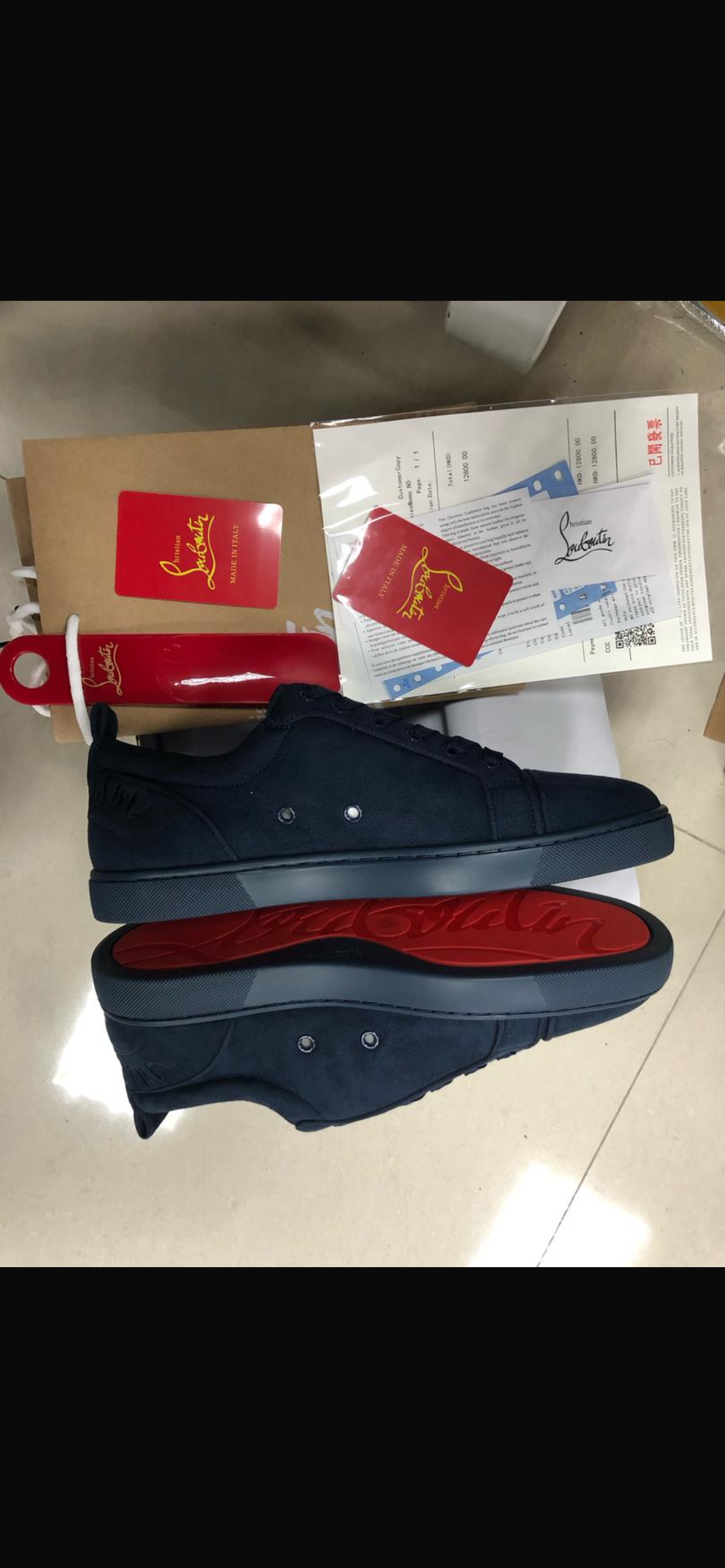 Red soled navy