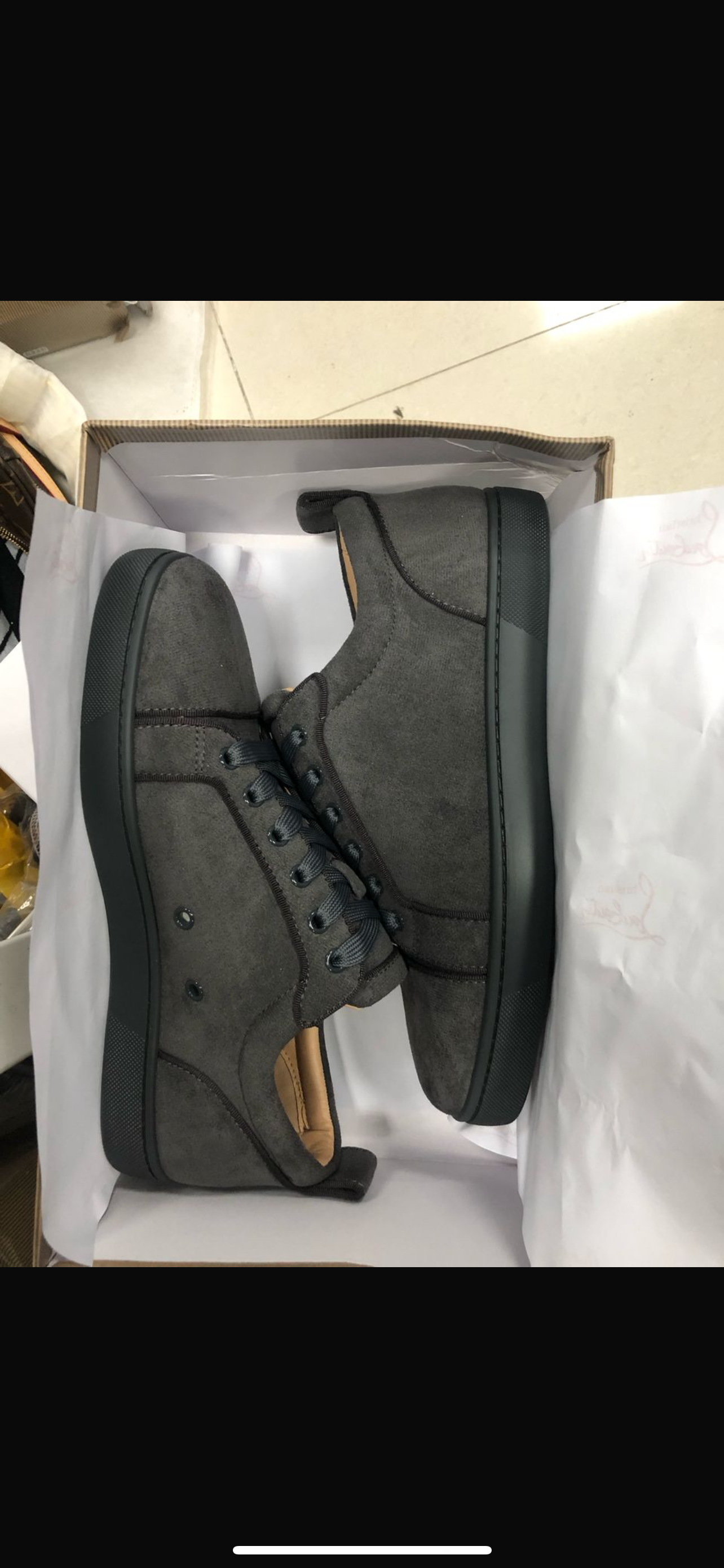 Red soles  grey